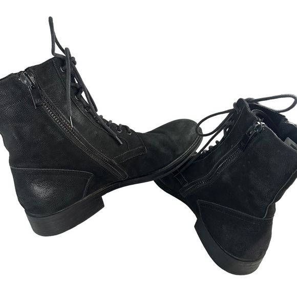 Kenneth Cole New York Men\'s Hugh Leather Combat Boots Size 11.5